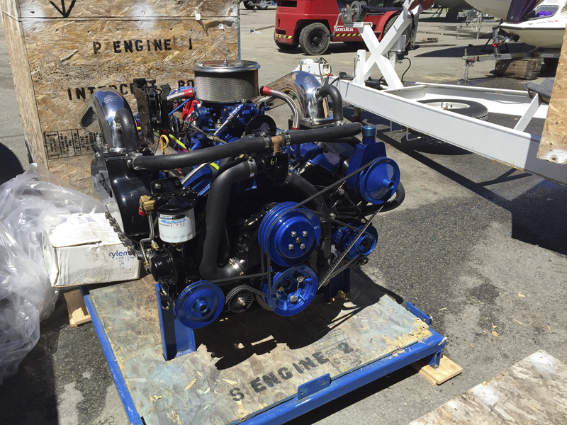 Performance boat on shop floor